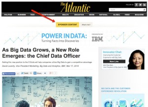 An advertorial for IBM...Thought it was an article didn't you? PHOTO/ TWMG Blog